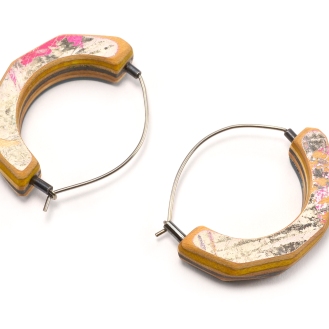 Small Round Cut Arc Hoops
